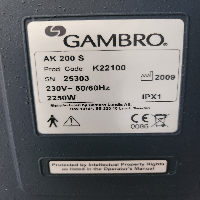 Gambro AK-200 S Dialysis image 3